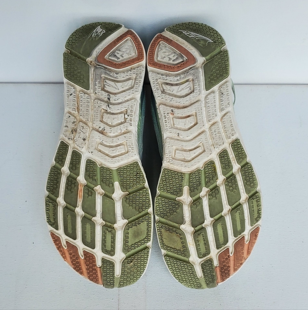 Altra Rivera 2 Womens Green Peach Running Walking Athletic Shoes - Picture 8 of 9